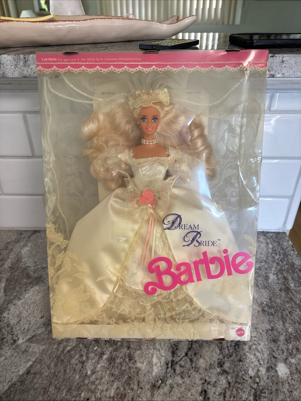 VTG Mattel Barbie Dream Bride Wedding Fashion Doll 11.5 in, 1991, #16233 w/ Box